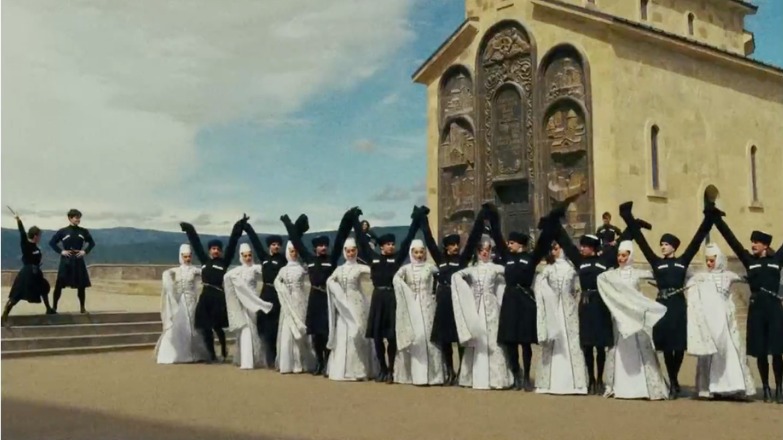Georgian dancers in traditional dress, from Born From Culture